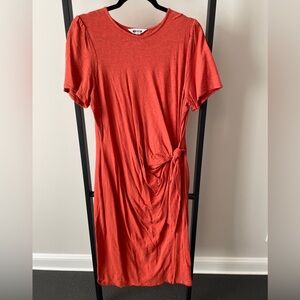 Boden Orange Short Sleeve Dress